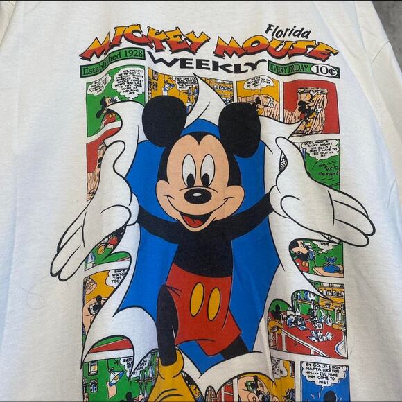 1990s vintage single stitch mickey tee - Picture 2 of 6